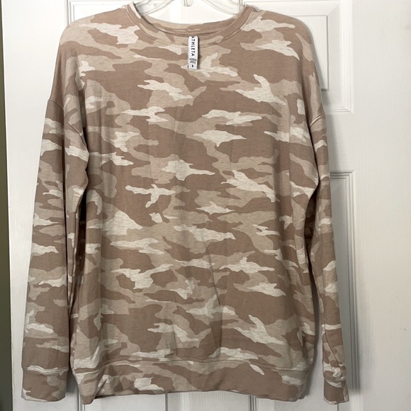 Athleta Neutral Camo Sweatshirt - Picture 1 of 2
